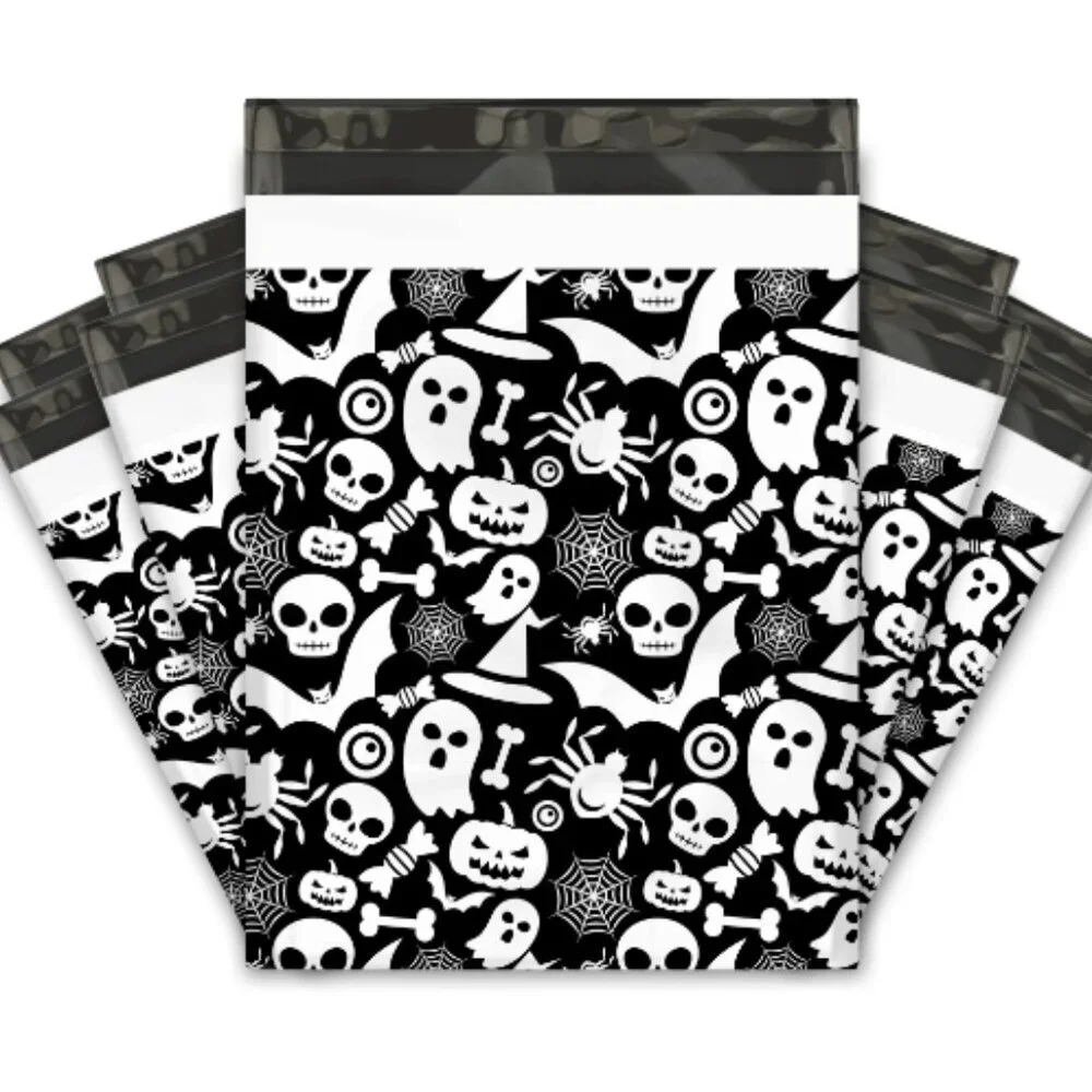 25 Pack 10x13 Halloween Designer Poly Mailers Shipping‎ Envelopes